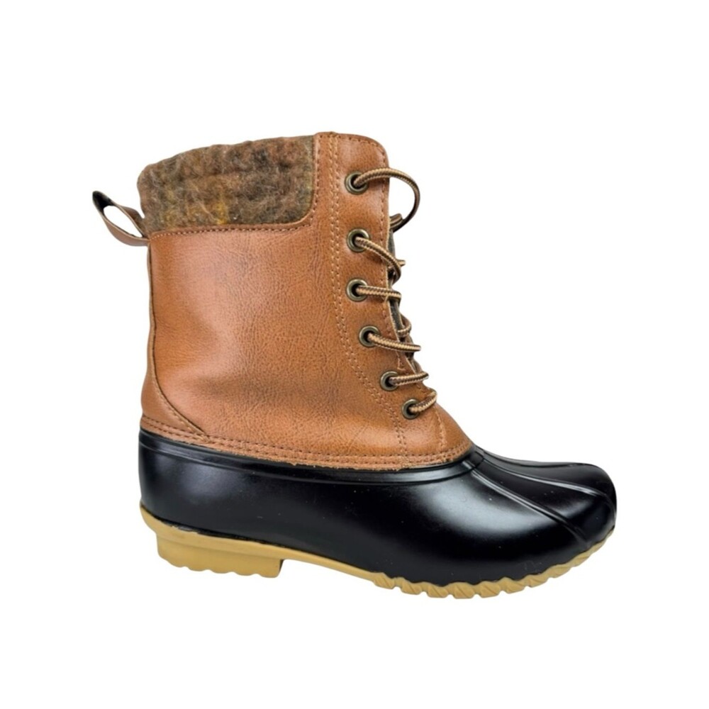 Magellan Duck Boots Brown Lace Up Waterproof Size 6 Outdoor Gorpcore